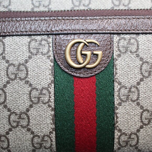 NEW Gucci Beauty Cosmetic Toiletry Bag GG Supreme Marmont Web Handbag 751811 - Picture 6 of 12